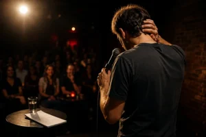 Stand up -koomikon jännitys