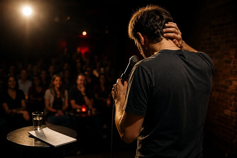 Stand up -koomikon jännitys